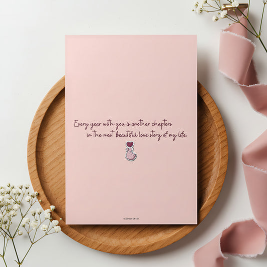 Happy Anniversary Husband Digital Card | Two Hearts Canva Template