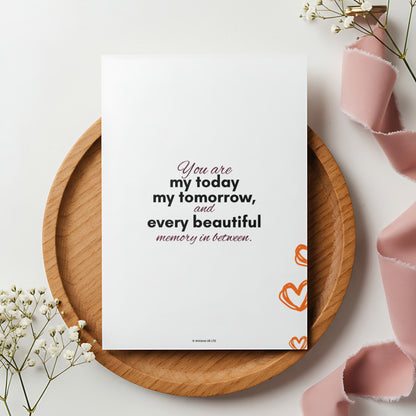 Happy Anniversary Wife Digital Card | My Today My Tomorrow Canva