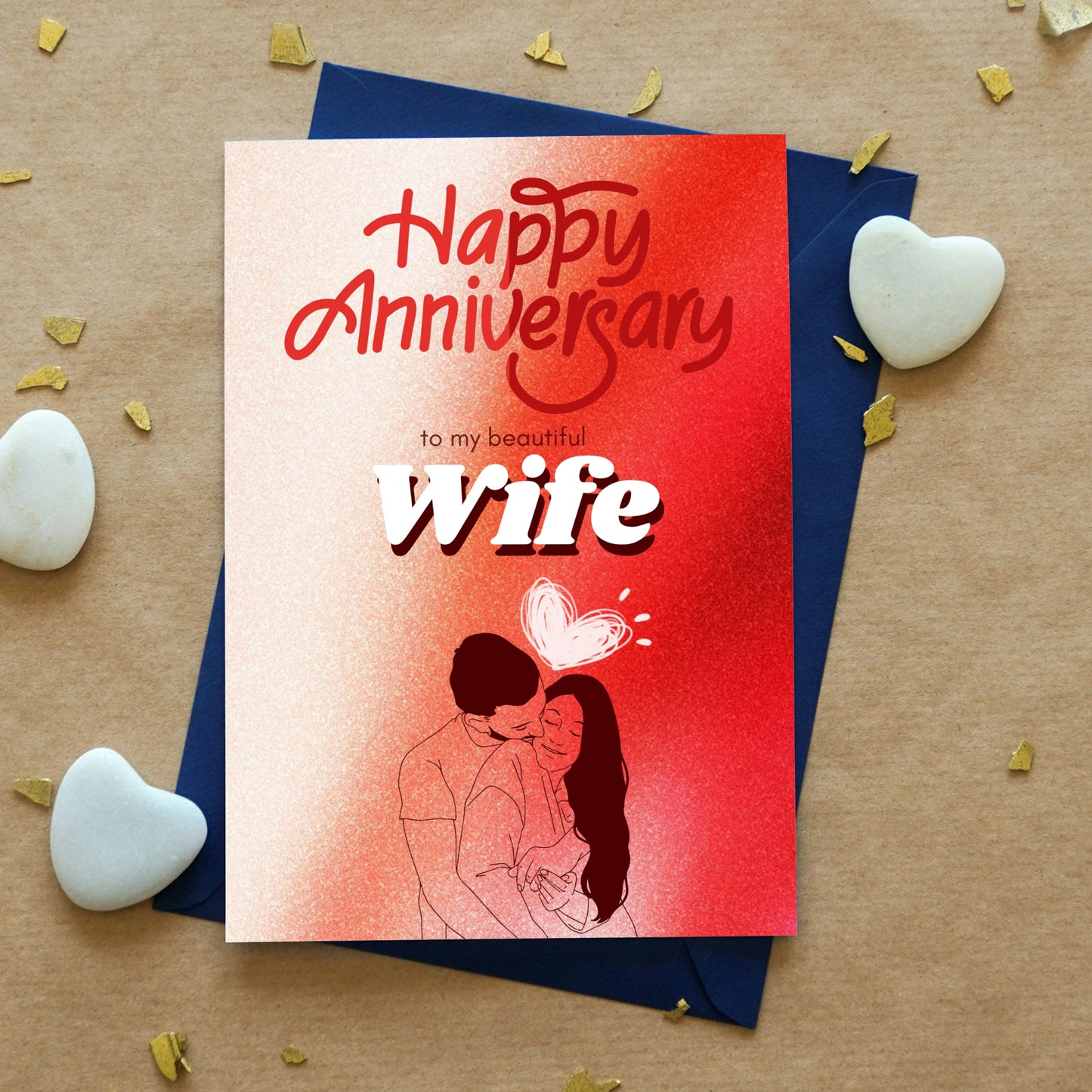 Happy Anniversary Wife Digital Card | Forever & Always Canva