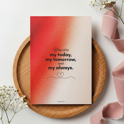 Happy Anniversary Wife Digital Card | Forever & Always Canva