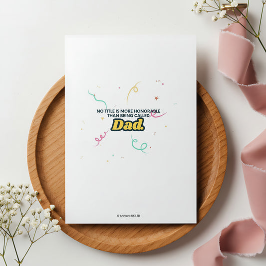 Happy Birthday Dad Digital Card | Cake & Party Pops Canva Template