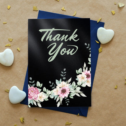Thank You Digital Card | Elegant Floral Canva Template