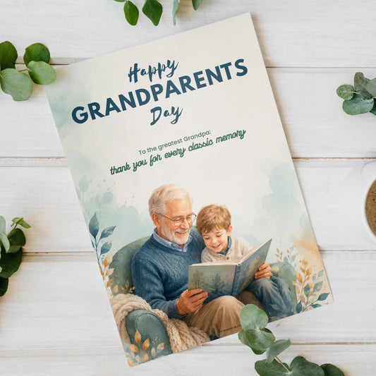 Happy Grandparents Day Digital Card | Greatest Grandpa Greeting Card