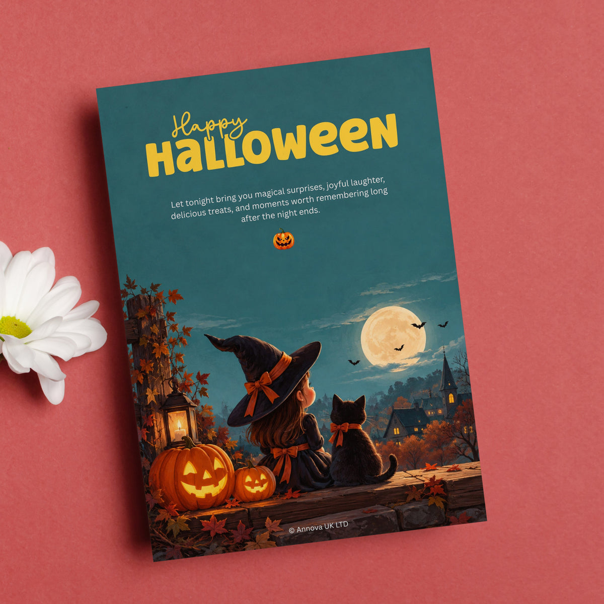 Happy Halloween Digital Card | Under the Halloween Moon