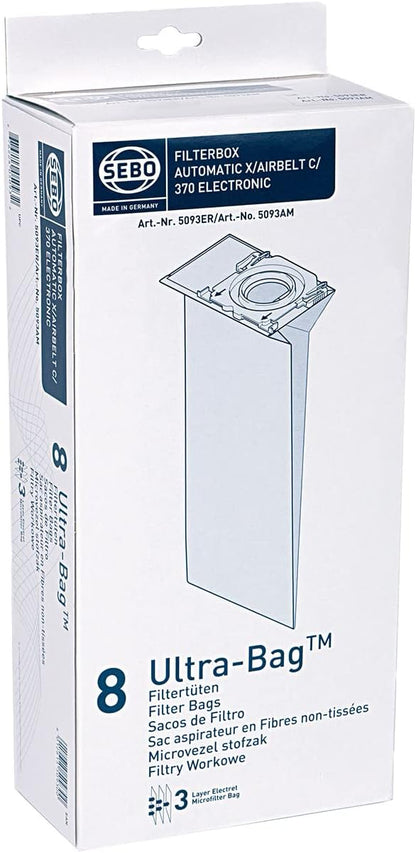 SEBO 8 5093Er Ultra Bags Compatible With X7