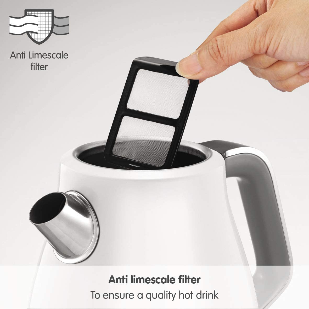 Morphy Richards Jug Kettle Evoke Jug Kettle104409 Electric Kettle | White