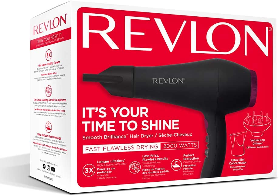 Revlon RVDR5251UK Perfect Heat 2000W Smooth Brilliance AC Motor Hair Dryer