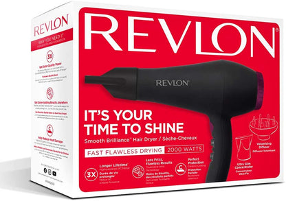 Revlon RVDR5251UK Perfect Heat 2000W Smooth Brilliance AC Motor Hair Dryer