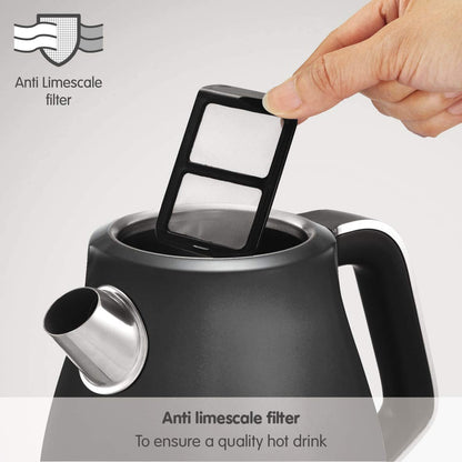 Morphy Richards Kettle Evoke Jug Kettle 104405 Electric Kettle, 1.5L, Black
