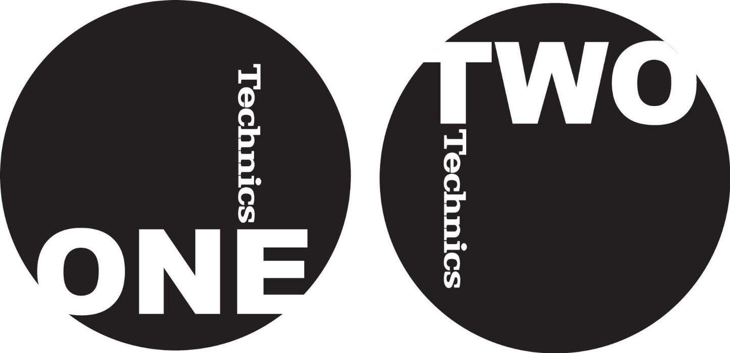 Technics Slipmat 60606 One-Two Black-White