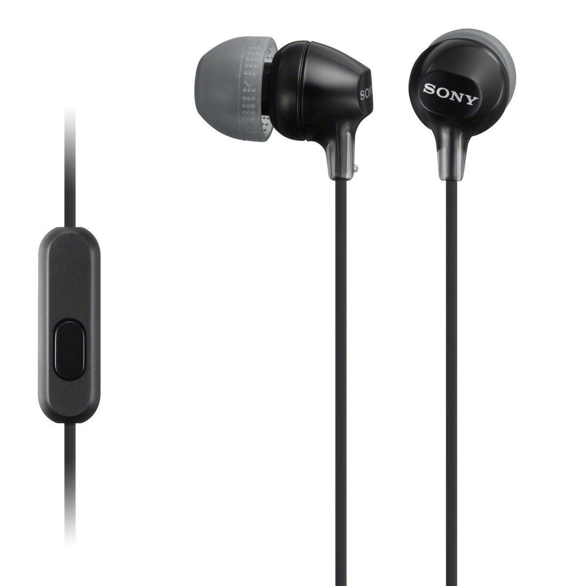 SONY MDR-EX15AP BLACK Fashion Color EX Series Earbud Headset with Mic /Brand New