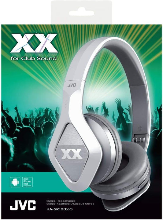 JVC HA-SR100X Silver Over-Ear Headphones