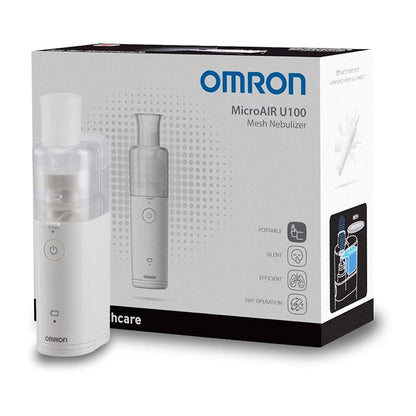 OMRON MicroAIR U100 Portable, Pocked-Sized, Silent Electric Mesh Nebuliser For Children And Adults
