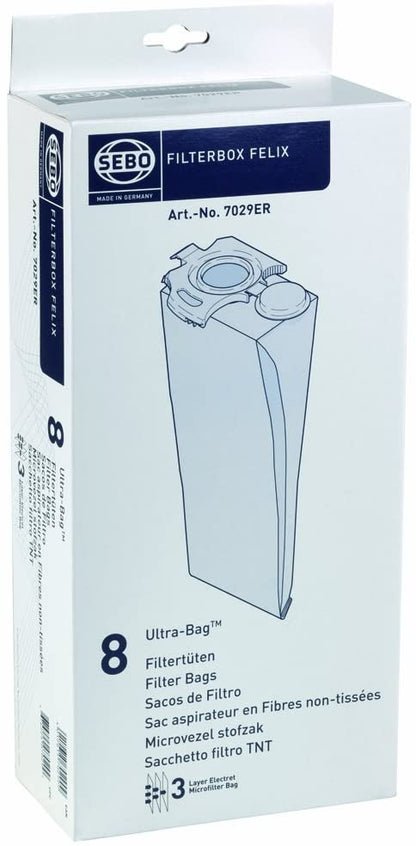 SEBO 8 7029Er Ultra Bags Compatible With Felix