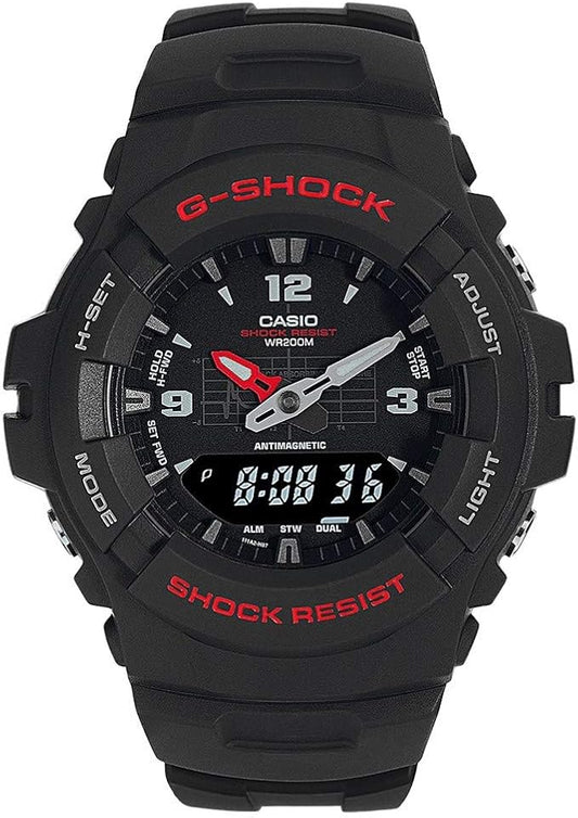 Casio G-100-1BVMES G-Shock Classic Combination Watch