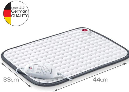 Beurer HK Comfort Super-Soft Heat Pad, Luxurious Fleece Heat Pad to Help Yout Beat The Chill, 3 temperature settings and Automatic Switch-Off, Machine-Washab