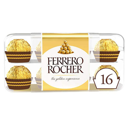 Ferrero Rocher Chocolate Pralines Gift Box of Chocolate 16 Pieces 200g