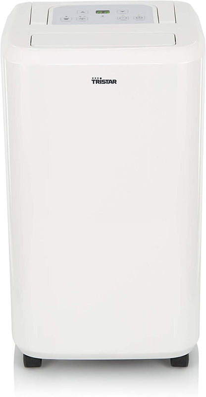 Tristar AC5420BS Portable Dehumidifier, 20 Litre, Suitable for Spaces up to 36 m sq. with 5 Litre Reservoir, Defrost Function, Low Noise - White