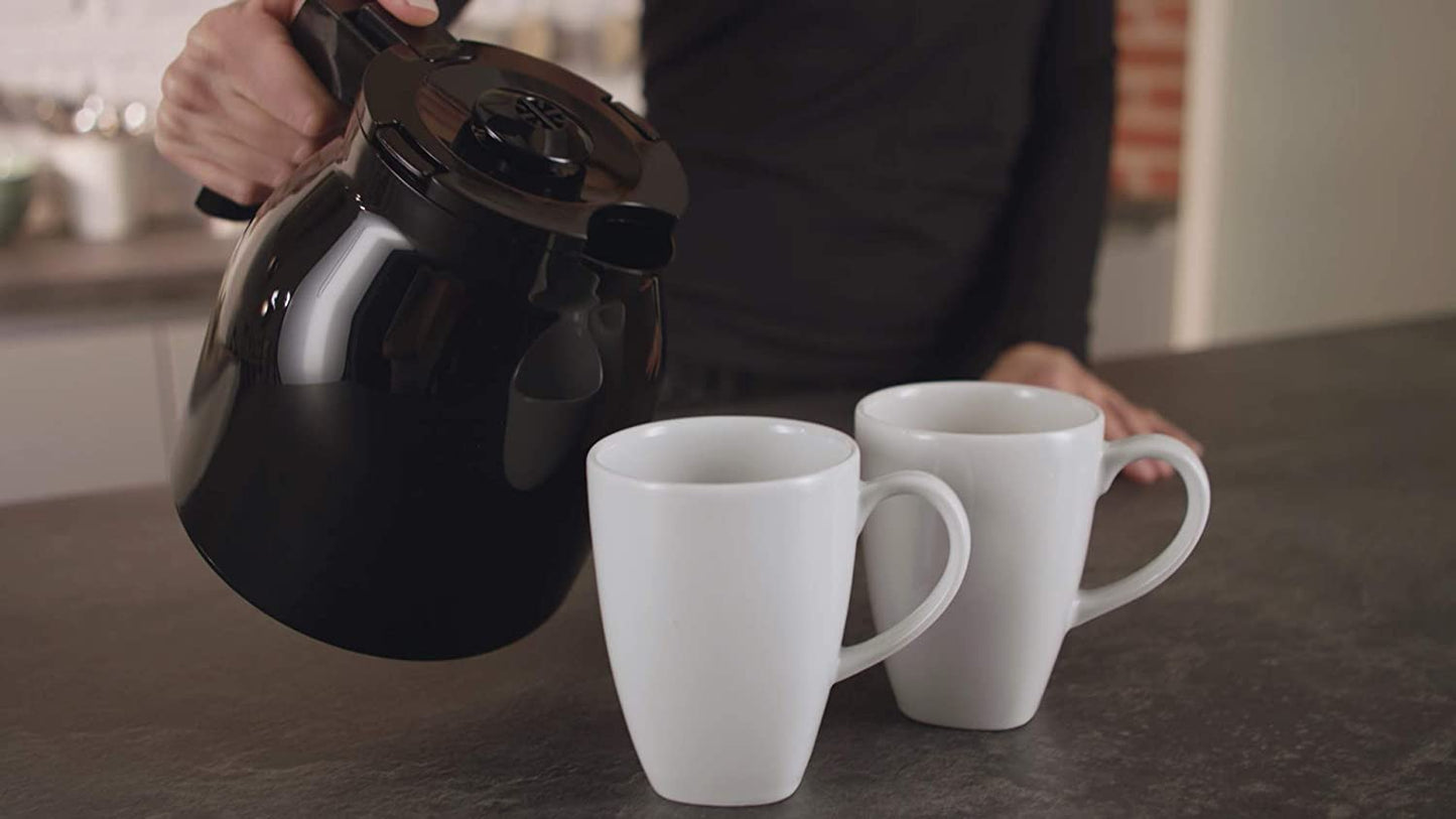 Melitta Filter Coffee Maker with Extra Insulated Jug, Easy Therm II Model | 1023-06 | Black | 6762893