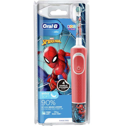 Oral B EB10B4SPI Spiderman Kids Electric Toothbrush Head x4