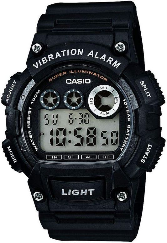 Casio W-735H-1AVEF Mens Digital Sports Watch 100M - Black