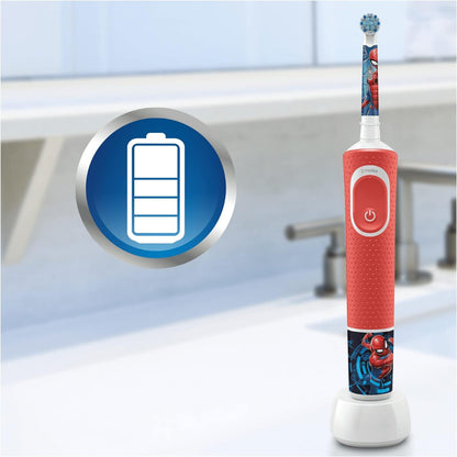 Oral B EB10B4SPI Spiderman Kids Electric Toothbrush Head x4