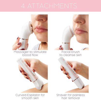 NONO nono037p Genius 4 in 1 Beauty Tool/Hair Removal