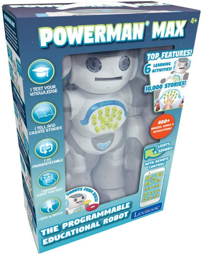 Lexibook ROB80EN Powerman MAX Walking Talking Educational Robot