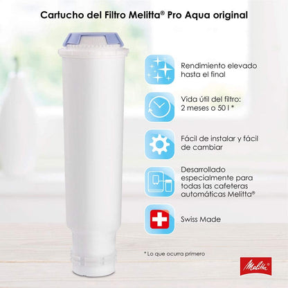 Melitta Pro Aqua Filter Cartridge, Best For Automatic Coffee Machines - 6762511