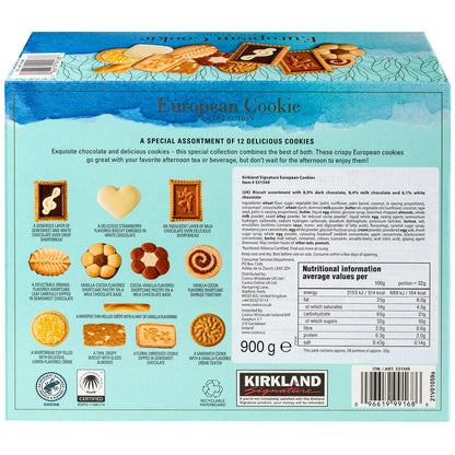 Kirkland European Cookie Collection 900g