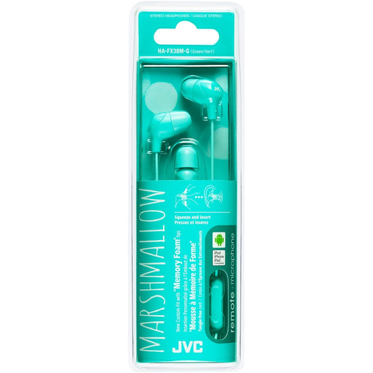 JVC HA-FX38M Marshmallow Custom Fit In-Ear Headphone - Green