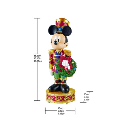 Disney 1487699 Mickey & Goofy Nutcrackers with Light & Music