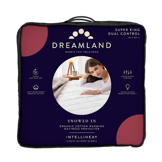 Dreamland Organic Warming Mattress Protector Super King Dual
