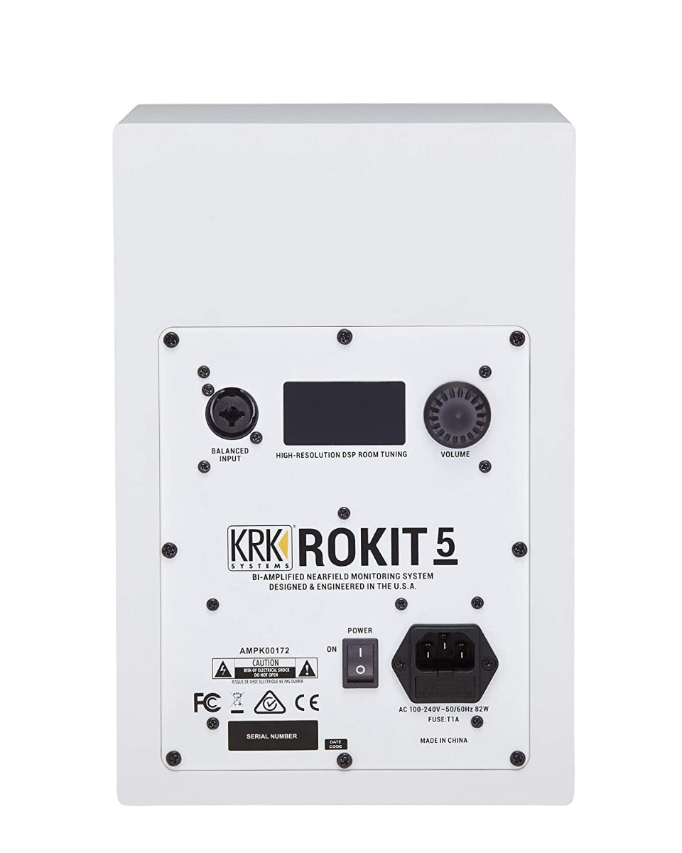 KRK RP5 Rokit 5 G4 Powered 5 Inch Studio Monitor - White