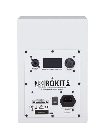 KRK RP5 Rokit 5 G4 Powered 5 Inch Studio Monitor - White