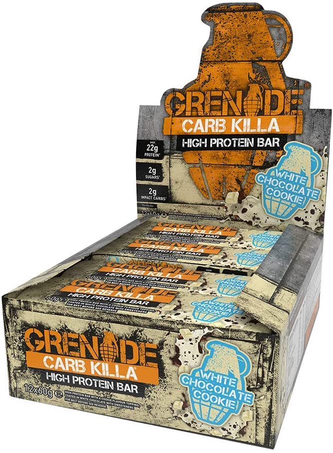 Grenade Carb Killa, High Protein Bar, Chocolate Chip Cookie Dough, 12 Bars, 2.12 oz , 60g Each