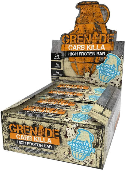 Grenade Carb Killa, High Protein Bar, Chocolate Chip Cookie Dough, 12 Bars, 2.12 oz , 60g Each