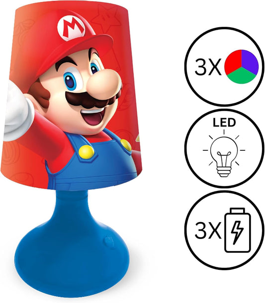 Lexibook Super Mario Mini Bedside Lamp & Nightlight