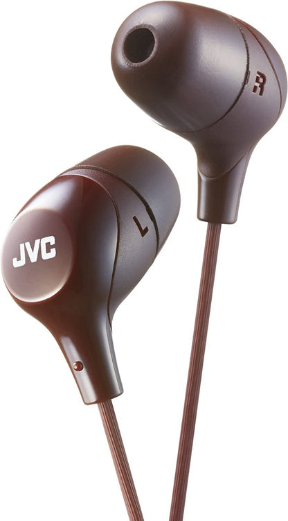 JVC HA-FX38-T E In-Ear Headphones with High Comfort and Secure Fit, Brown