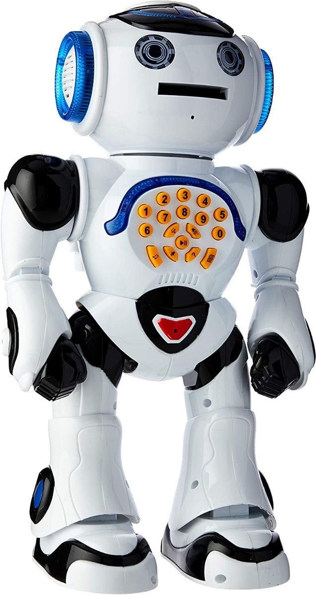 Lexibook Powerman Remote Control Interactive Remote Control Toy , Educational Robot Toy, ROB50EN,  White and Black