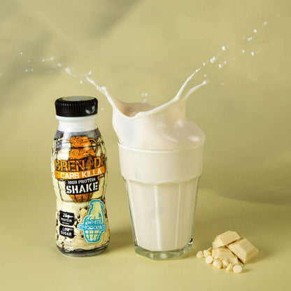 Grenade- Carb Killa High Protein Shake White Chocolate | Low Sugar| White Chocolate Flavour | Nutritious Shake | Guilt-free Shake | 330ml | Pack of 8