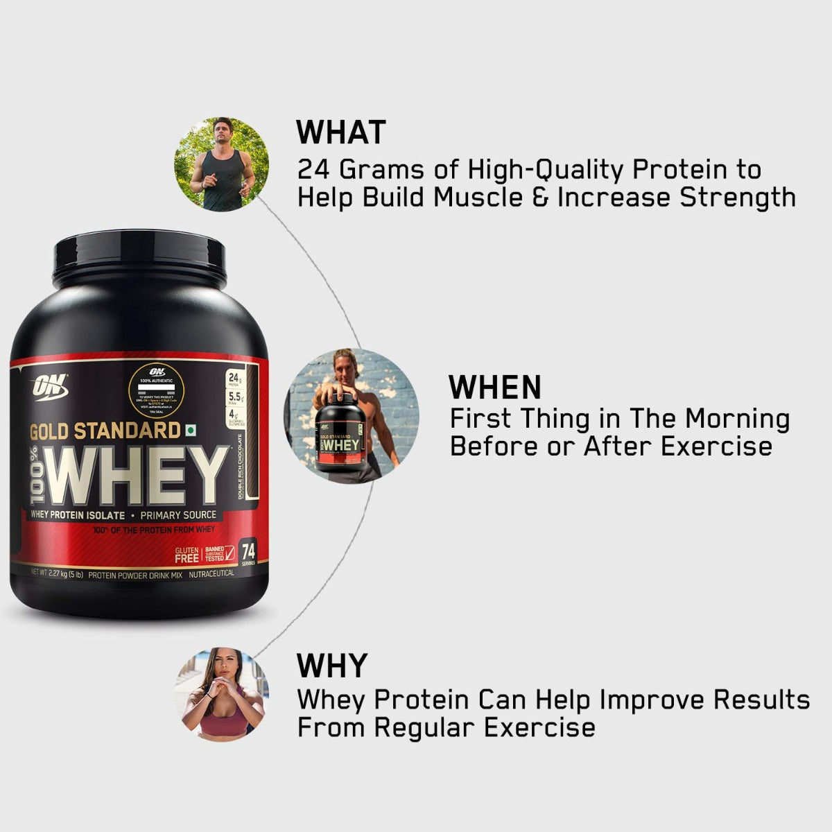 ON Opt Nutrition Whey Gold Standard Chocolate