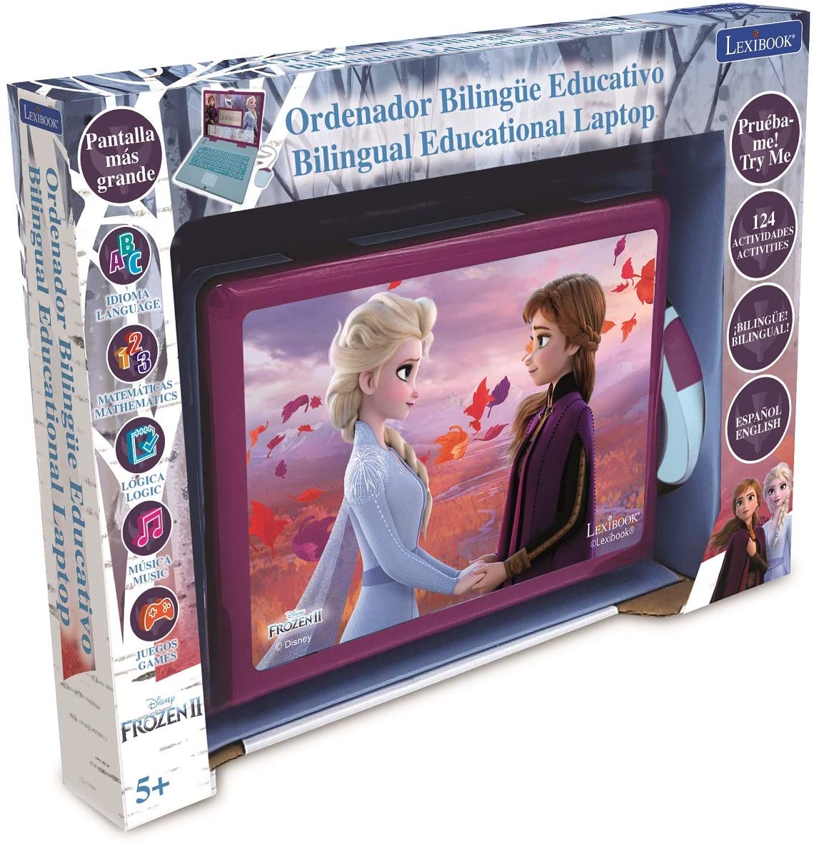 LEX JC598FZI2 Disney Frozen II Bilingual Educational Laptop
