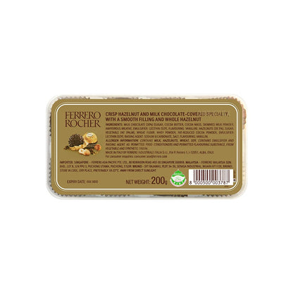 Ferrero Rocher Chocolate Pralines Gift Box of Chocolate 16 Pieces 200g