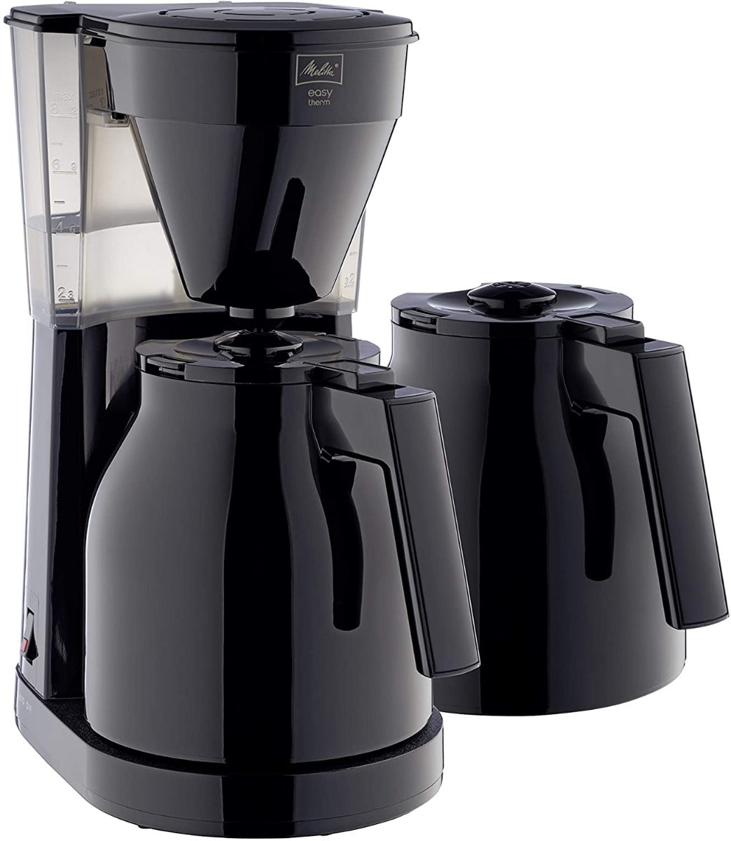Melitta Filter Coffee Maker with Extra Insulated Jug, Easy Therm II Model | 1023-06 | Black | 6762893