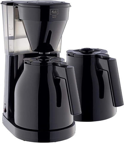 Melitta Filter Coffee Maker with Extra Insulated Jug, Easy Therm II Model | 1023-06 | Black | 6762893