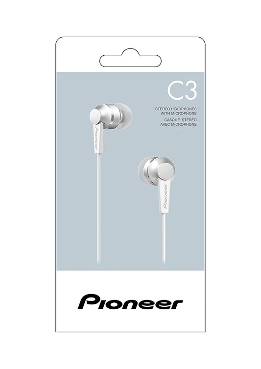 Pioneer SE-C3T-W WHITE In-Ear Wired Headphones