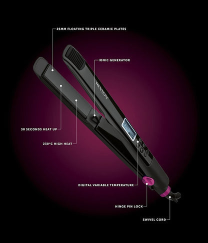 Revlon RVST2165UK Digital Perfect Heat 230 Iconic Hair Straightener Styler