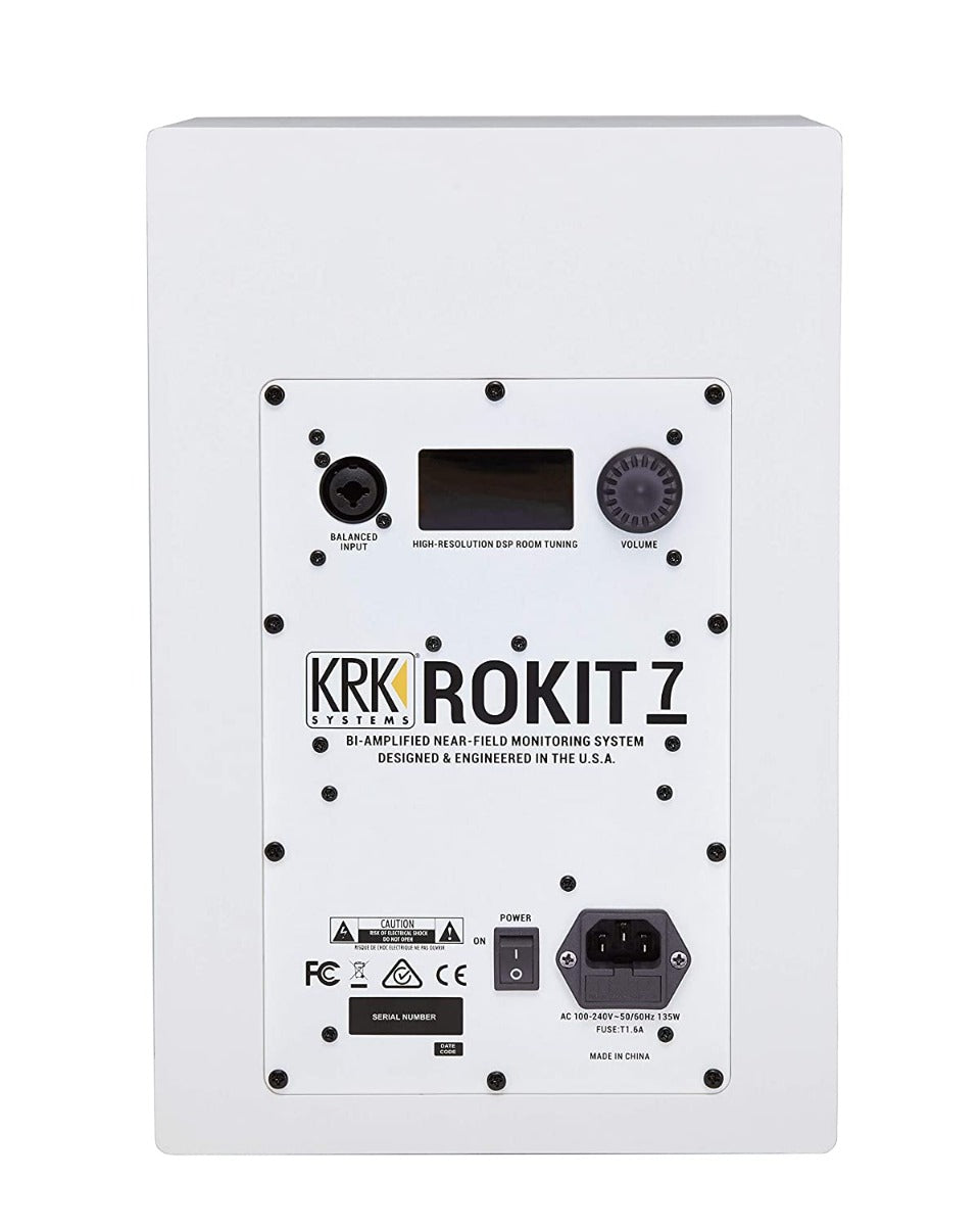 KRK Rokit RP7 G4 DJ 7 Inch Studio Monitor | White