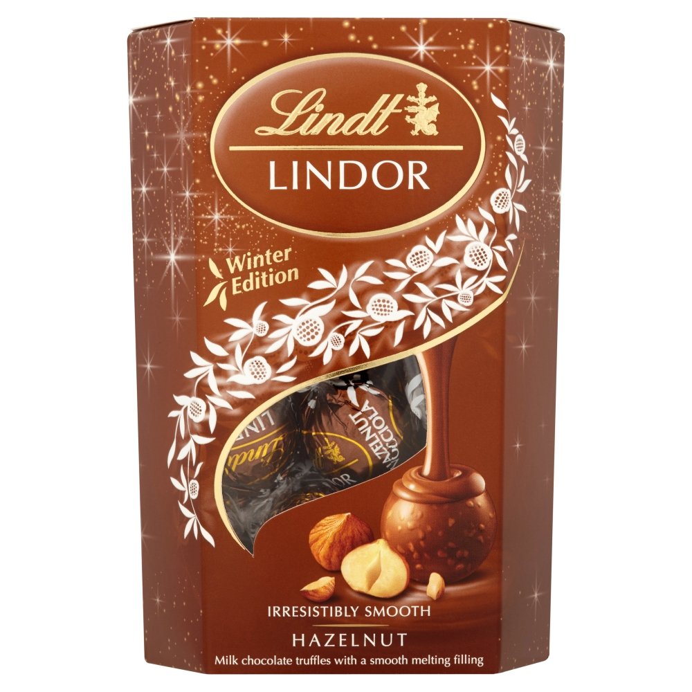Lindt Lindor Hazelnut Chocolate Truffles Box 200g
